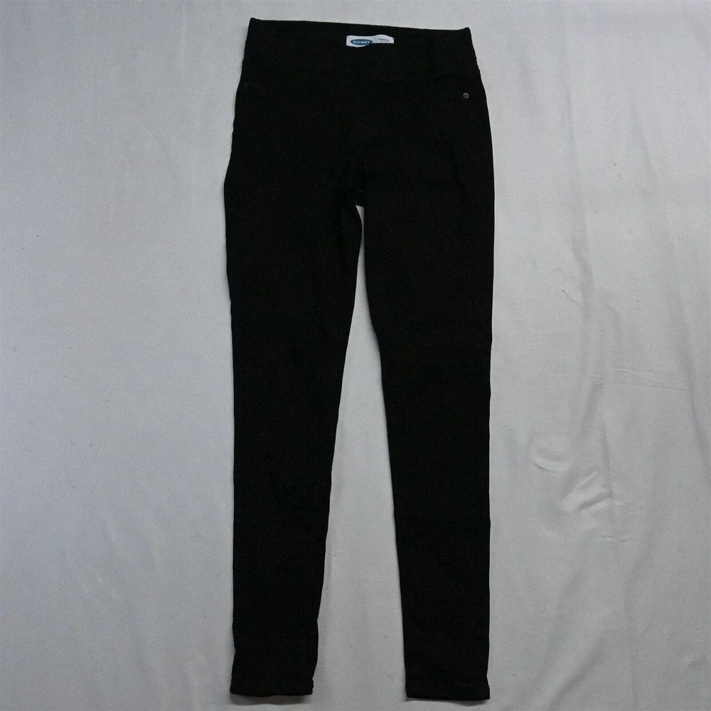 Old Navy 4 Rockstar‎ Mid Rise Pull On Legging Black Stretch Denim Jeans